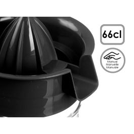 Exprimidor de Cristal Negro Vivalto 660 ml - 13.5x18.5x10 cm (24 Unidades) Exprimidor de Cristal Negro Vivalto 660 ml - 13.5x18.5x10 cm (24 Unidades)