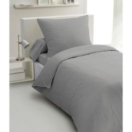 Home Linge Passion HP72080 Juego de edredón 2 piezas Microfibra 82g 140x200 cm Gris claro