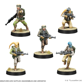 Atomic Mass Games Star Wars Legion: Rebel Troopers - Expansión de Miniaturas Soldados Rebeldes para Juego de Batalla (11 Figuras)