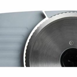 Domo DO521S Rebanadora eléctrica para pan y carne, hoja dentada 19cm, corte de precisión ajustable 1-15mm, color Gris
