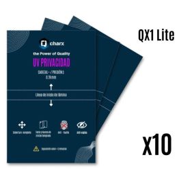 Qcharx Láminas Protectoras UV HD Privacidad para Pantallas Curvas | Antigolpes, Anti-Rasguños, Tacto Cristal Templado, Fácil Instalación Precio: 46.49999992. SKU: B15DD5R7QQ
