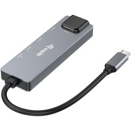 EQUIP 133496 Adaptador USB-C a RJ45 2500 Mbps con 2x USB 3.2 + 1x USB-C y 100W PD