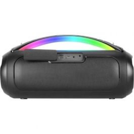 Mars Gaming MS-PULSE Altavoz Bluetooth Portátil 50W RMS Ultra-Bass RGB Negro | BT 5.3, USB, MicroSD, AUX, FM
