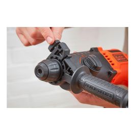 Black+Decker Martillo SDS-Plus BEHS01K-QS 650W 3 Modos Portabrocas SDS Plus, Velocidad Variable, Incluye Maletín y Accesorios