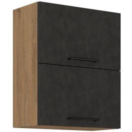 Mueble alto ROCK - Melamina con decoración roble lancelot y gris matera - 1 puerta - L60 x H72 cm Precio: 125.68999993. SKU: B1266DP5P3