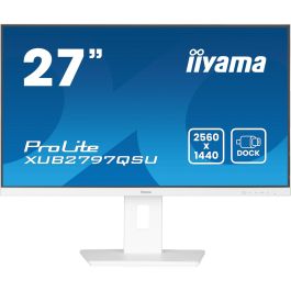 IIYAMA XUB2797QSU-W2 Monitor 27" IPS QHD 2560x1440 100Hz 1ms Blanco, DisplayPort HDMI Altavoces