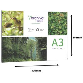 Archivo 2000 Expositor Mural Premium Din A3 Horizontal 420x300 mm con Adhesivo Espesor 3 mm