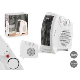 Argon Calefactor Vertical 2000W, termostato ajustable, seguridad sobrecalentamiento, 25x24.5x12.5 cm, Blanco (Set de 6) Argon Calefactor Vertical 2000W, termostato ajustable, seguridad sobrecalentamiento, 25x24.5x12.5 cm, Blanco (Set de 6)