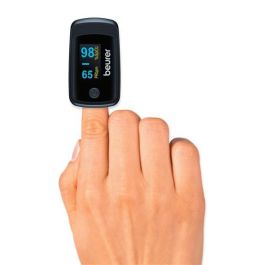 Beurer Pulsioxímetro PO-45 para Medición de Oxígeno en Sangre y Frecuencia Cardíaca, Ideal para Deporte en Altura