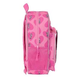 Mochila Escolar Minnie Mouse Loving Rosa 33 x 42 x 14 cm