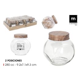 Tarrito de Vidrio con Tapa de Madera 280cc - La Mediterranea por Inde (48 Unidades) Precio: 43.49999973. SKU: B16H7X2T9M