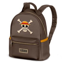 One Piece Mochila Urbana Heady Skull Marrón 8L PVC con Bolsillo Frontal Cremallera, Laterales Abiertos y Forro Poliéster Interior Precio: 41.50000041. SKU: B1DT6QE726
