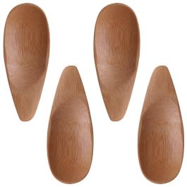 Saveur et Degustation Juego De 4 Cucharas Degustación Eco Concept Bambú Reutilizable 10x4 cm
