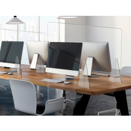 Archivo 2000 Pantalla de Protección sobremesa Metacrilato Transparente 1000x750 mm