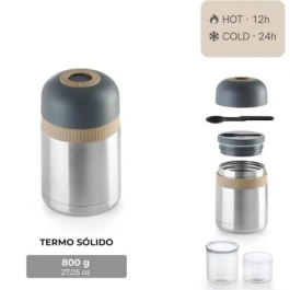 Bra Termo Enjoy Signature A196122 Acero Inoxidable 800ml Sólidos Líquidos Antideslizante Plegable