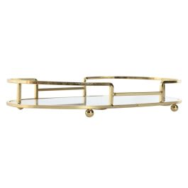 Bandeja Decoracion Moderno DKD Home Decor Dorado Blanco 17 x 5 x 31 cm Set de 2 Bandeja Decoracion Moderno DKD Home Decor Dorado Blanco 17 x 5 x 31 cm Set de 2
