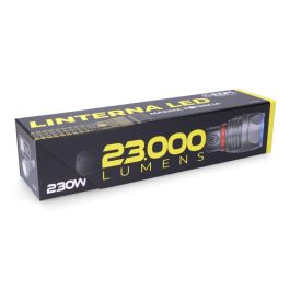 Edm Linterna LED de Largo Alcance 23000 lm, 5 Modos de Luz, Aluminio, IP67, Power Bank Edm Linterna LED de Largo Alcance 23000 lm, 5 Modos de Luz, Aluminio, IP67, Power Bank