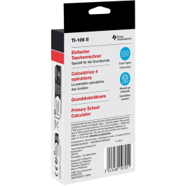 Texas Instruments Calculadora Científica TI-106 II Solar, Azul, Modelo TEX1743573645286