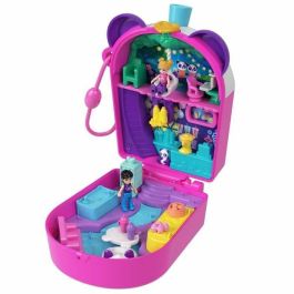 Polly Pocket HWN95 Set de Juego temático Panda Bubble Tea con 2 minifiguras y figura de panda