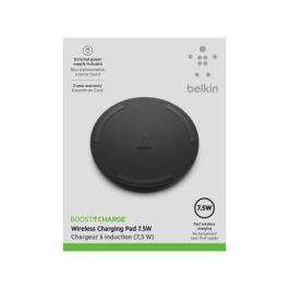 Belkin WIA001VFBK Cargador inalámbrico Boost Charge Smartphone, Carga rápida Quick Charge 3.0, Interior, Negro