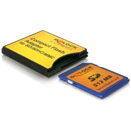 DeLOCK Lector de tarjetas interno CF MMC SD SDHC CompactFlash Amarillo