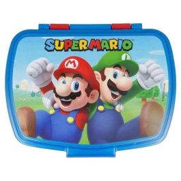 Safta Sandwichera Super Mario 17x5.6x13.3cm Infantil Colores Azul y Roja