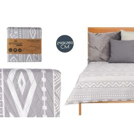 Colcha Reversible Giftdecor 240x260 cm - Blanco/Gris, 100% Poliéster (6 Unidades) Precio: 118.68999989. SKU: S3610312