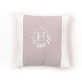 Today TOD1700216549240 Cojín Decorativo CHARME Tejido Slub y Chambray con Bordado Berenice 40x40 cm