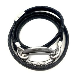 Pulsera Mujer Panarea BR3GN Negro Plata Plateado (52 cm) Precio: 65.79000021. SKU: S0309835