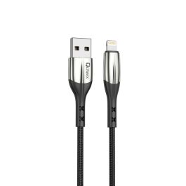 Qcharx international Cable Toronto USB a Lightning 1m Carga Rápida Sincronización de Datos Negro Anti-Nudos Precio: 6.89000015. SKU: B1GQM66KAX