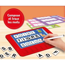 Lisciani Giochi LIS8008324104871 Tableta de Escritura Carotina Luminosa y Parlante para Enriquecer el Vocabulario
