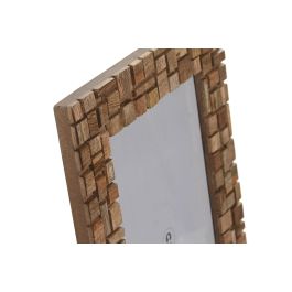 DKD Home Decor Marco de Fotos Moderno 15x20 cm Madera y Cristal Natural