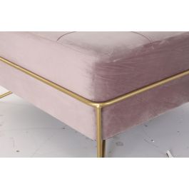 DKD Home Decor Descalzadora Rosa Dorado 80 x 42 x 80 cm