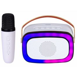 Altavoz con Micrófono Karaoke Trevi Trevi XR 8A01 MINI PARTY Blanco Altavoz con Micrófono Karaoke Trevi Trevi XR 8A01 MINI PARTY Blanco