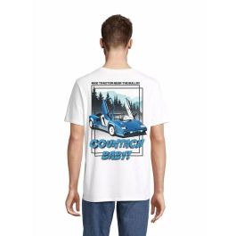 Radikal Revolution RKLCB104XL Camiseta 'Countach Baby!' Homenaje Lamborghini Countach Clásico V12 Blanca Talla XL