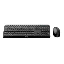 Teclado y Ratón Philips SPT6407B/16 Negro Qwerty US Teclado y Ratón Philips SPT6407B/16 Negro Qwerty US