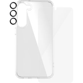 PanzerGlass 3-en-1 Pack Protector Pantalla Samsung Galaxy S24 Plus / UWF Vidrio Templado con EasyAligner Antirayado Antigolpes Transparente
