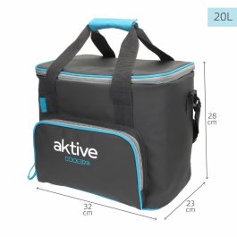 Nevera Portátil Aktive 20 L 32 x 28 x 23 cm Negro (4 Unidades) Nevera Portátil Aktive 20 L 32 x 28 x 23 cm Negro (4 Unidades)