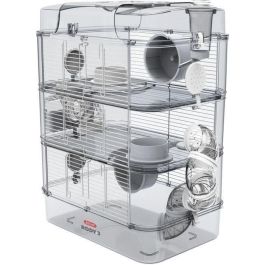 Zolux ZOL3336022060225 Jaula Rody3 Trio de 3 niveles para hámsteres, ratones y jerbos - L 41 x P 27 x H 53 cm - Blanco