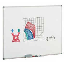 Pizarra Blanca Faibo Estratificada Marco Aluminio 122X150 Cm Con Cajetin De 40 Cm Precio: 144.59000028. SKU: S8406857