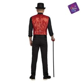 My Other Me Disfraz de Chaleco Showman Rojo para Adulto Talla M-L - Ideal para Carnaval, Fiestas Temáticas y Espectáculos - 100% Poliéster