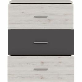 ADRIA ADRIAIRDK211J51 Cómoda 3 cajones Roble fresno Gris liso 75,2x41,3x89,7 cm ADRIA ADRIAIRDK211J51 Cómoda 3 cajones Roble fresno Gris liso 75,2x41,3x89,7 cm