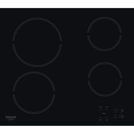 Hotpoint Placa Vitrocerámica HR631C - 4 Fuegos, 60 cm - Negro