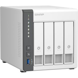 Qnap NAS TS-433-4G Torre Servidor 4 Bahías 3.5"/2.5" 4GB RAM 2.5GbE para Sincronizar y Compartir Archivos y Datos Privado