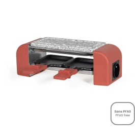 Livoo Raclette conectable DOC310R para 2 personas - 450W - Termostato automático - 2 espátulas de madera y 2 ollas para fondue Precio: 38.50000022. SKU: B16QGLG9P9