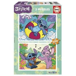 Educa Puzzle 2x100 piezas Stitch - Edad 6-8 años Educa Puzzle 2x100 piezas Stitch - Edad 6-8 años