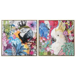 DKD Home Decor Cuadro Moderno Multicolor 80 x 80 cm Pintado a Mano (2 Unidades) Precio: 109.50000028. SKU: B1BYDYFVYA