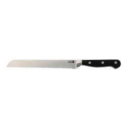 Quid Professional Inox Chef Black Cuchillo Pan Acero Inoxidable 20 cm Negro Mango Ergonómico Set 6 Unidades Apto Lavavajillas Precio: 60.99000039. SKU: S2704490