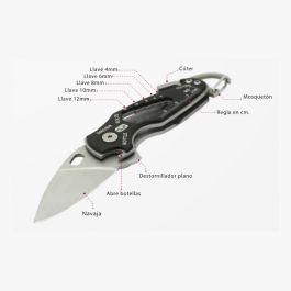True Smartknife Navaja multiusos 11 en 1 con abridor de botellas, destornillador y cuter True Smartknife Navaja multiusos 11 en 1 con abridor de botellas, destornillador y cuter
