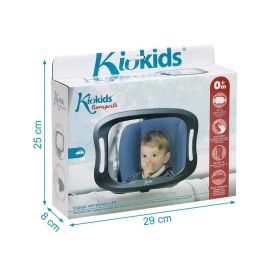 KioKids Espejo Retrovisor para Bebé a Contramarcha Coche Reposacabezas con Luces LED y Control Remoto Orientable Negro +0 meses KioKids Espejo Retrovisor para Bebé a Contramarcha Coche Reposacabezas con Luces LED y Control Remoto Orientable Negro +0 meses